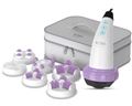 Solac Massager With Heating Includes 6 Heads White 5 Massaging Modes "Sculptural Me7714"
