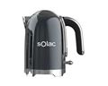 Solac Pack 2 Piece Gun Metal Grey Kettle + Toaster "Basque Steel"